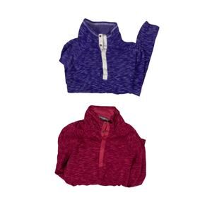Lot of 2 Avalanche Outdoors Women’s Small Quarter Snap Pullovers